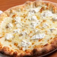 Blanco Pizza · No sauce, Parmesan cheese, ricotta cheese, mozzarella cheese.