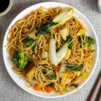 Be Afraid, Be Veggie Afraid · Fresh seasonal vegetables cooked in savory noodles.
