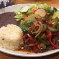 Steak Ranchero · Spicy. Sautéed t-sirloin with tomato,onion,green pepper and fresh jalapeño. Served with rice...