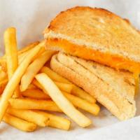 Kids Grilled Cheese · Grilled Cheese Served with Fries