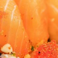 Sashimi Sampler (8) · Assorted sliced raw fish.