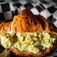 Chicken Salad On Croissant · Our delicious house made chicken salad on a fresh baked croissant.