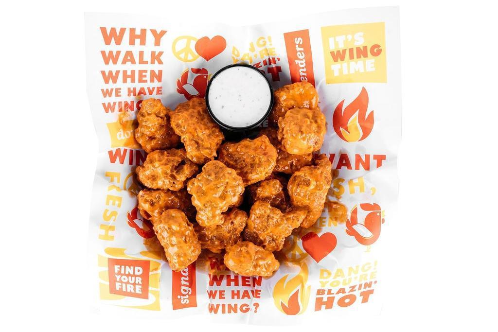 9 Boneless - Regular · 9 boneless wings tossed in up to 2 signature sauces of your choice.