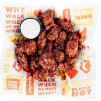 6 Boneless - Small · 6 boneless wings tossed in the signature sauce of your choice.