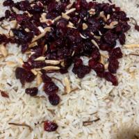Vermicelli Almond Rice · Our signature steamed rice with toasted vermicelli noodle pieces, cashews and dried cranberr...