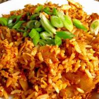 Kimchi Fried Rice With Chicken · 