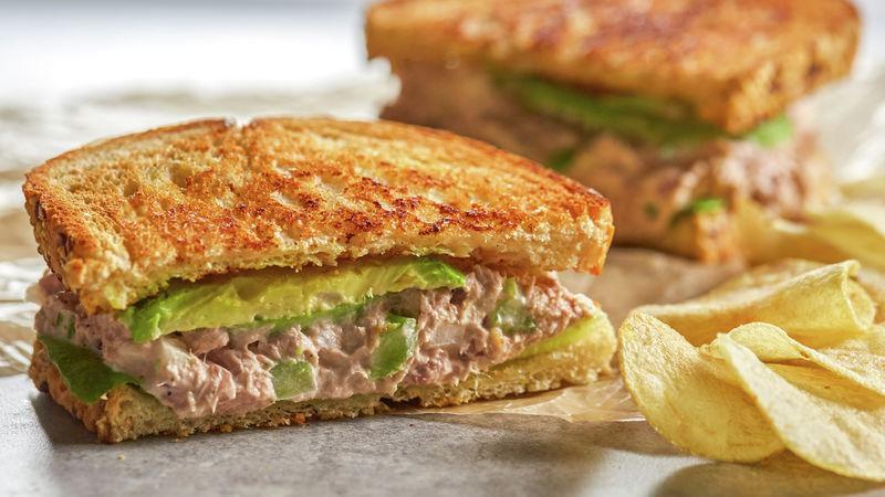 West Coast Tuna Sandwich · Tuna salad, swiss, sprouts, avocado, tomato on whole wheat. Includes Chips