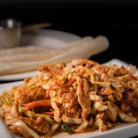 Moo Shu (2) · Mixed vegetables with Choice of Shrimp. Chicken, Pork, or Vegetable Rolled in Crepes