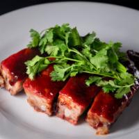 Honey Glazed Spare Ribs (4) · Selected Baby Ribs Glazed in Honey Barbecue Sauce