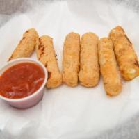 Mozzarella Sticks · Tasty and crispy finger food served with marinara sauce.