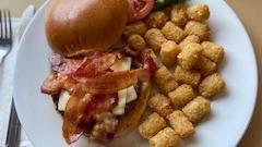 Big Beef Bacon Cheeseburger · Our Newport Creamery Big Beef burger served with American cheese, bacon, crisp lettuce and t...