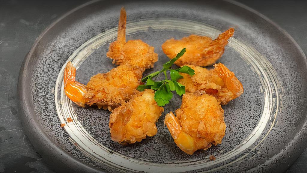 Fried Shrimp · 6 pieces. Consuming raw or undercooked meat, poultry, seafood, shellfish or eggs may increase your risk of foodborne illness, especially if you have certain medical conditions. Please inform your server if you have any allergic conditions before ordering.