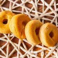 Mini Cheezy Donuts (Set Of 4) · Grain free flour, Cheddar, oil.