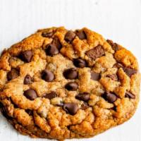 Chocolate Chip Chunk · Chocolate Chip cookie with chunks of Valrhona chocolate