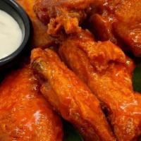Indvidual Chicken Wings · Served With Carrots & Bleu Cheese Dressing