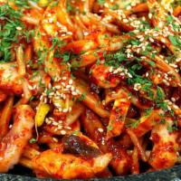 Nakji-Bokkeum (Stir-Fried Octopus) · Korean Stir-fried octopus
