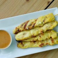 Chicken Satay 4 Pcs · Grilled marinated chicken, served with peanut sauce.