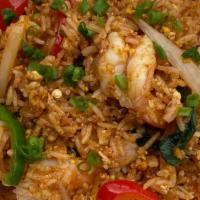 Basil Fried Rice · Mild Spicy. Basil, garlic, egg, long hot pepper, onion sautéed with rice.
