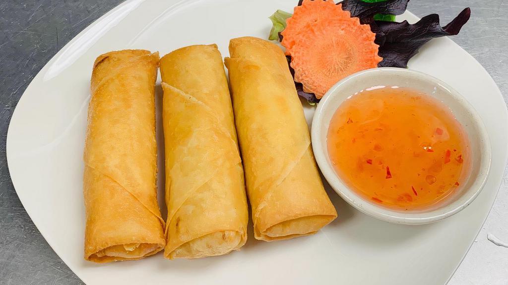 Side Spring Roll 3 Pcs · Deep-fried egg roll skin stuffed with cabbage, glass noodle