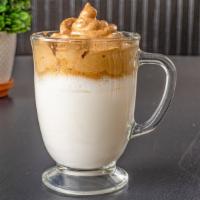 Upside Down Latte Large · A latte with a milk base and coffee foam. The coffee foam we make at hope cafe is thick and ...