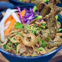 Grilled Meat Bowl · Choice of grilled protein (chicken, beef, or pork) seasoned with fragrant lemongrass, with j...