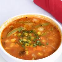 Minestrone Soup · Traditional Italian vegetable soup.