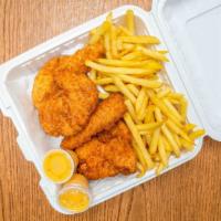 Chicken Tenders Combo With 24 Oz Drink · With fries and 24 oz drink.