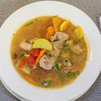Sopa De Pollo · Guardado's favorite: Latin style chicken soup with vegetables.