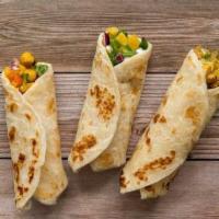 3 Wrap Variety Meal · Contains the following: gluten, soy. Choose any 3 of our delicious wraps for a satisfying me...