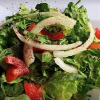 Fattoush · Vegetarian. Lettuce, Shredded Cabbage, Tomatoes, Cucumbers, Onions, Green Peppers, Fresh Par...