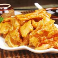 Crispy Sweet And Sour Pork Slices 锅包肉 · Classic Manchurian dish. Sweet, Sour, and Crispy. Recommend for dine-in guests.