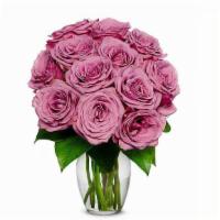 Purple Roses Bouquet · 😉 12 stems Purple roses. 
 A popular and always beautiful gift to send. These purple roses ...