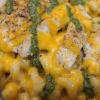Chicken Pesto Mac · Our homemade, rich & creamy cheese. sauce with Cavatappi pasta topped with grilled chicken &...