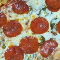 Fireball Slice · This will get your taste buds goin'... jalapeños, pepperoni, Italian sausage, cheddar and mo...