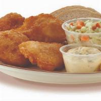 Cod Fish Fry Dinner Platters · Lightly battered and crunchy cod in our special tavern battern recipe. Includes fries, coles...