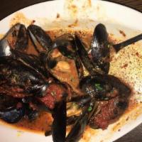 Mussels Fro Diavolo · P.E.I. Mussels in a Hot Sauce