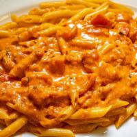 Penne Alla Vodka · House made pink cream sauce with hints of vodka.