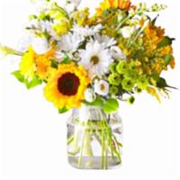 Hello Sunshine Bouquet · Flowers and vase / container may vary depending on availability and season.