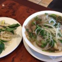 Chin Nam Gau Gan Sach · Slices of well-done brisket, well-done flank, fat brisket, soft tendon, and beef tripe. Pho ...