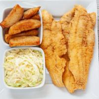 3Pc Whiting Dinner · With Two Side Orders