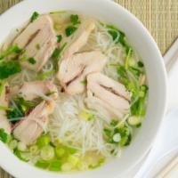 (6) Phở Gà · PHO CHICKEN with Chicken Broth (Thin Sliced White or Dark Meat)