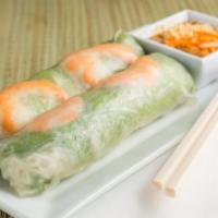 (17) Gỏi Cuốn Tôm · SHRIMP SUMMER ROLLS - (2) rolls per order
(w/ peanut sauce on the side)