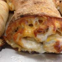 Regular Stromboli · Served with our tasty sauce, beef, and 100% real cheese in our fresh dough.