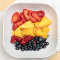 Fruit Cup · Mix of fresh blackberry, blueberry, mango, pineapple, strawberry.