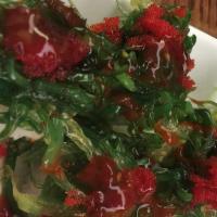 Seaweed Salad · Marinated seaweed with tobiko.
