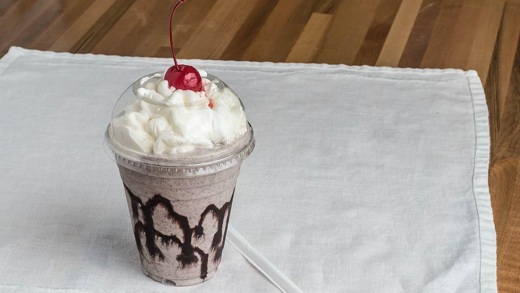 Milkshakes · A creamy milkshake blended with your choice of ice cream and four ounces of whole milk and topped with whipped cream.