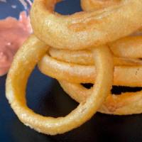 Onion Rings · Battered, deep fried onion rings