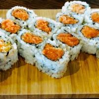 Spicy Roll Combo * · Spicy tuna, spicy salmon and spicy crabmeat roll.