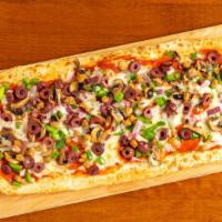 Prino'S Deluxe · Our Famous Pizza Sauce, mozzarella cheese, pepperoni, mushroom, green pepper,
caramelized on...