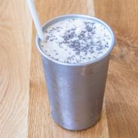 Banana Nut Smoothie · Banana, almond butter, dates, coconut oil, almond milk, and chia.

NOTE- UNFORTUNATELY NO MO...